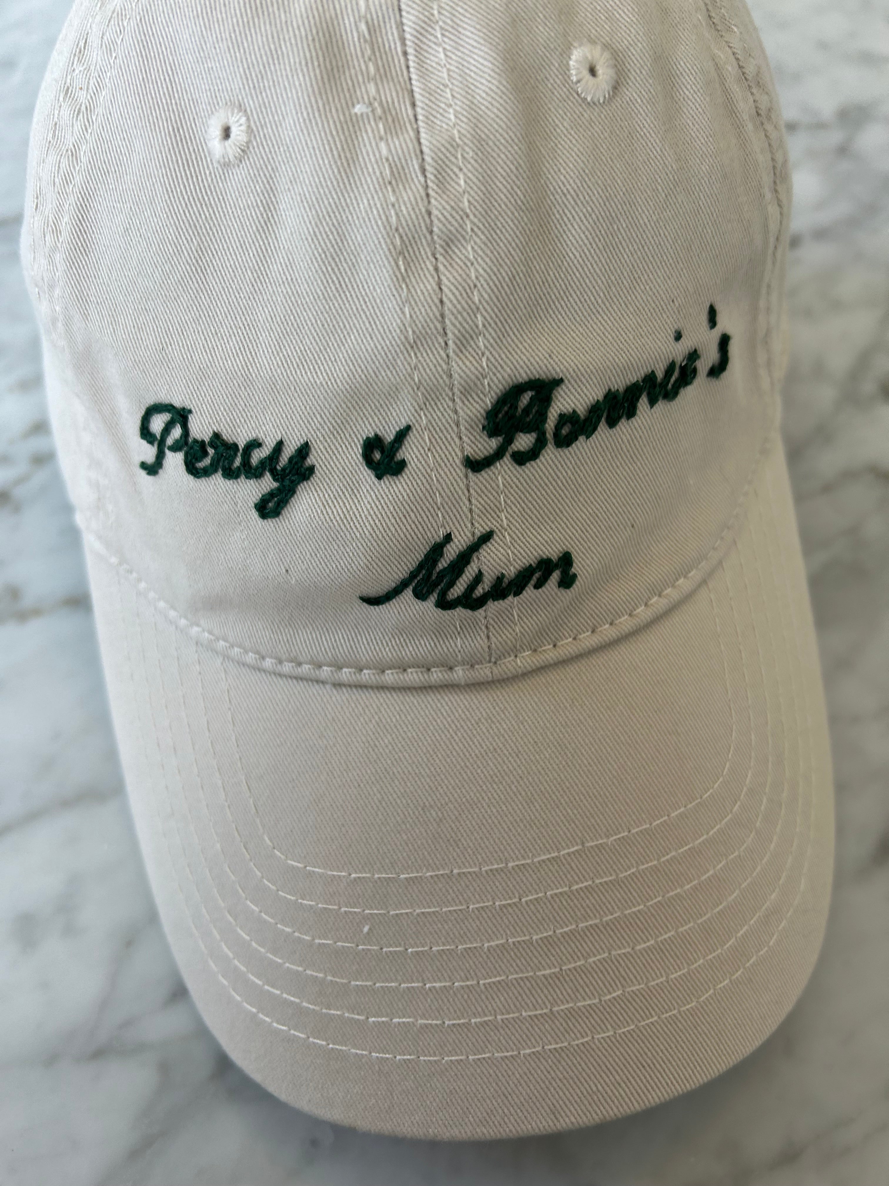 Personalised Hat - Beige