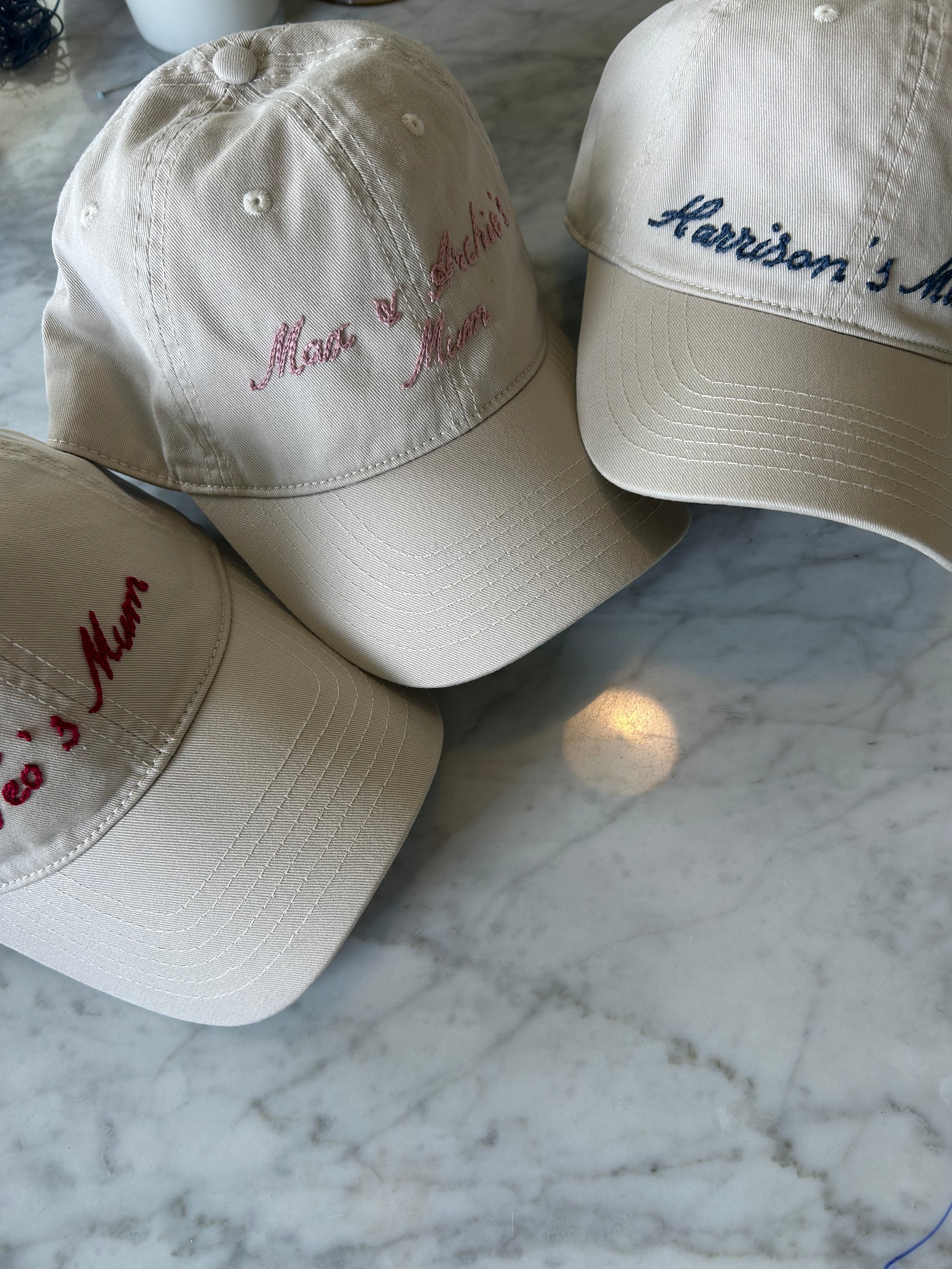 Personalised Hat - Beige